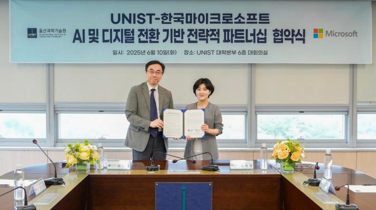 UNIST Signs Strategic Partnership with Microsoft Korea to Accelerate AI-Driven Digital Transformation
