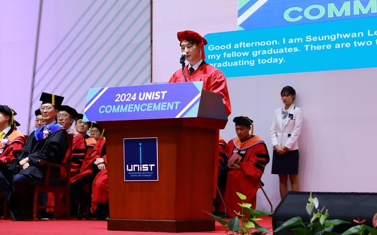 [2024 학위수여식] 기계공학과 이승환 학생, 졸업생 대표 연설